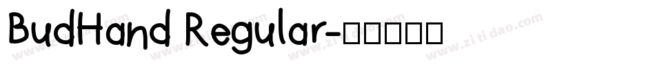 BudHand Regular字体转换